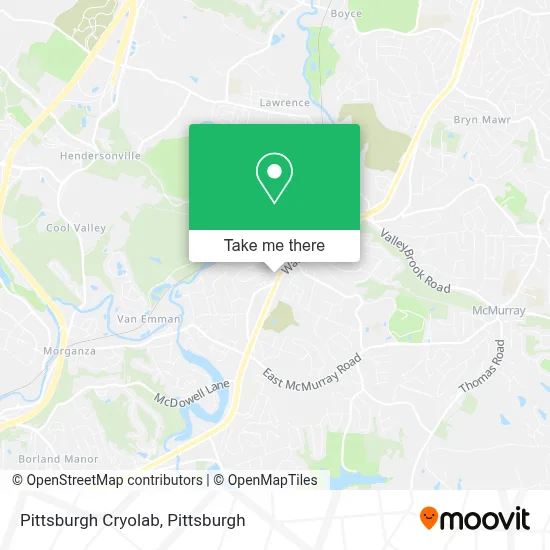 Pittsburgh Cryolab map