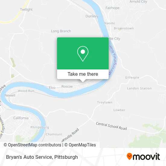 Bryan's Auto Service map