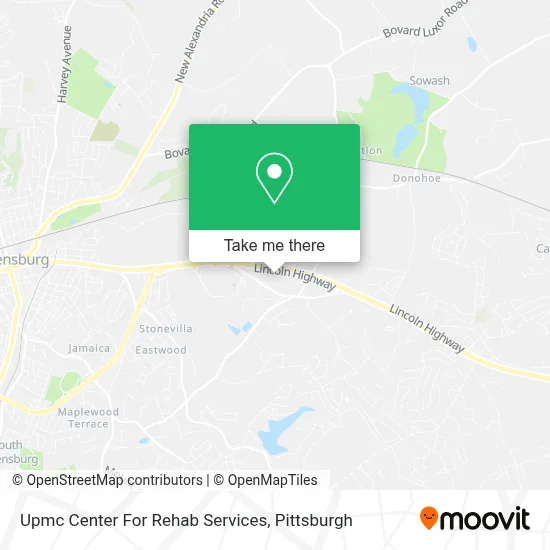 Upmc Center For Rehab Services map
