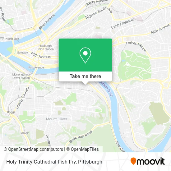 Holy Trinity Cathedral Fish Fry map