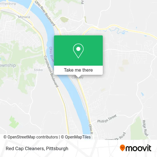 Red Cap Cleaners map