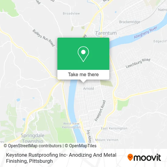 Keystone Rustproofing Inc- Anodizing And Metal Finishing map