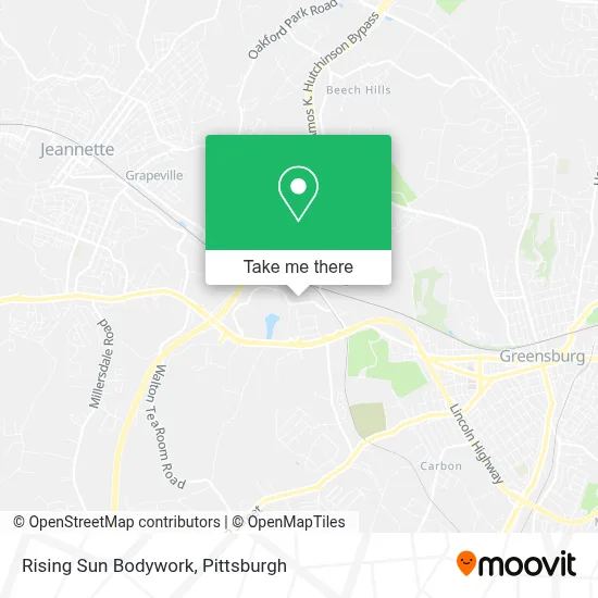 Rising Sun Bodywork map