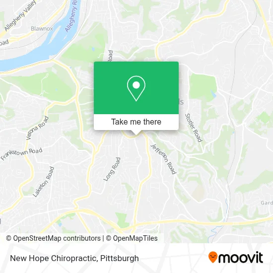 New Hope Chiropractic map