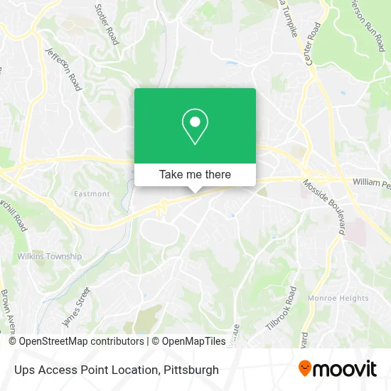 Ups Access Point Location map