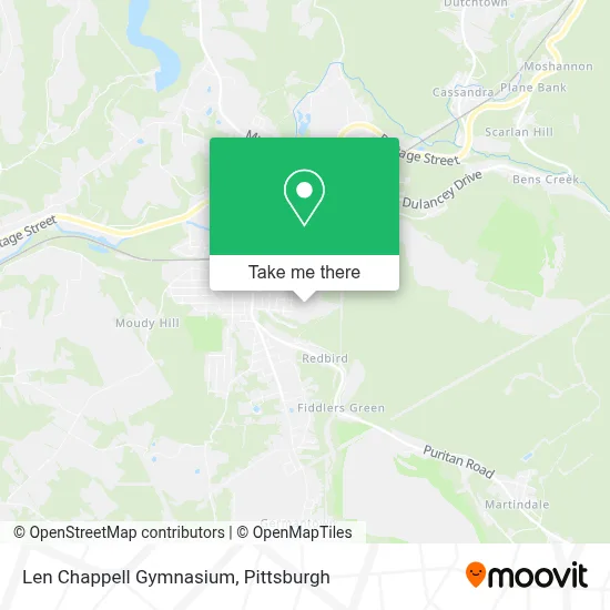Len Chappell Gymnasium map