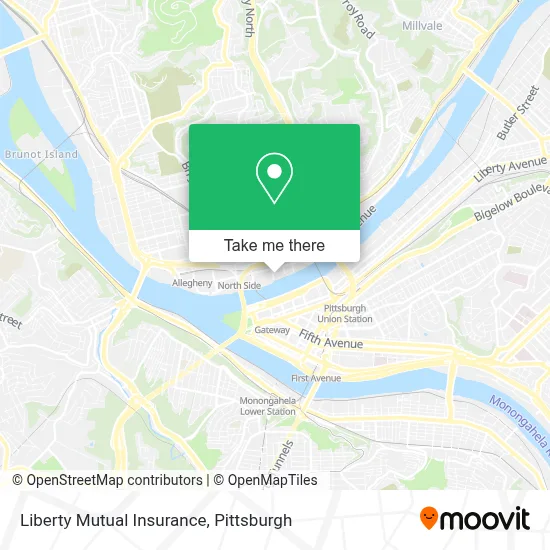 Liberty Mutual Insurance map