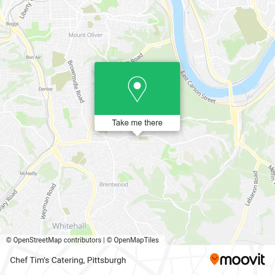 Chef Tim's Catering map