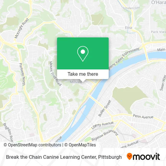 Break the Chain Canine Learning Center map