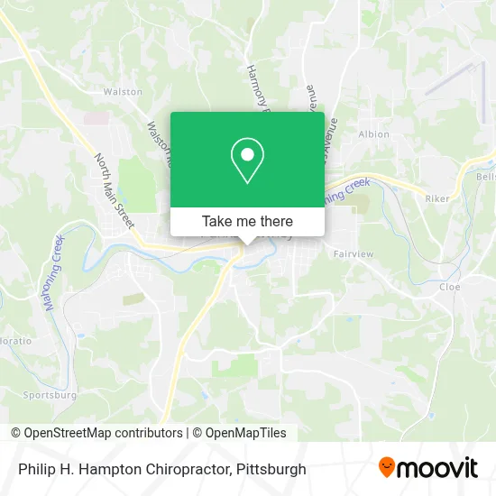 Philip H. Hampton Chiropractor map