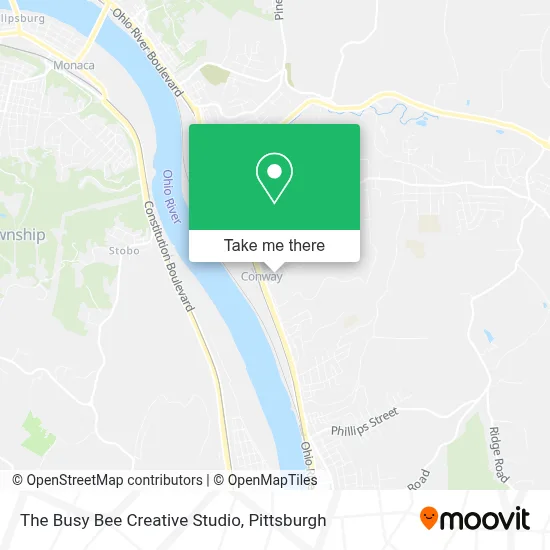 The Busy Bee Creative Studio map