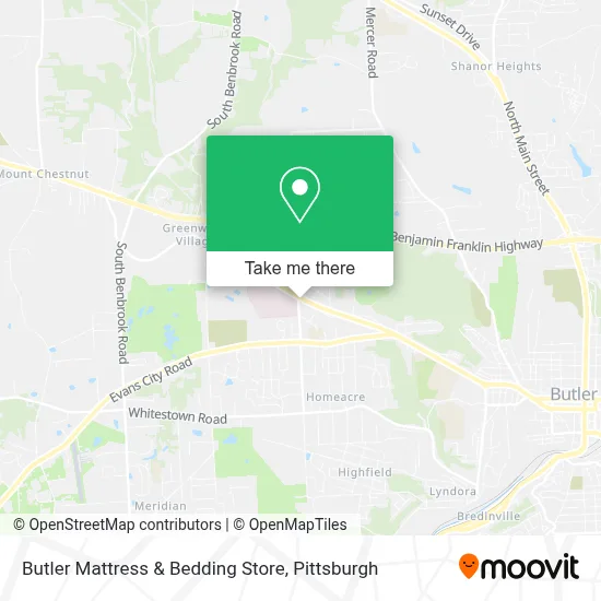 Butler Mattress & Bedding Store map