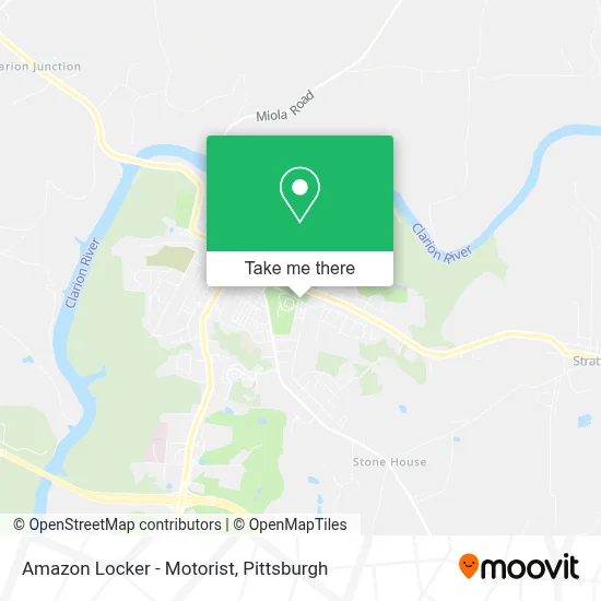 Amazon Locker - Motorist map