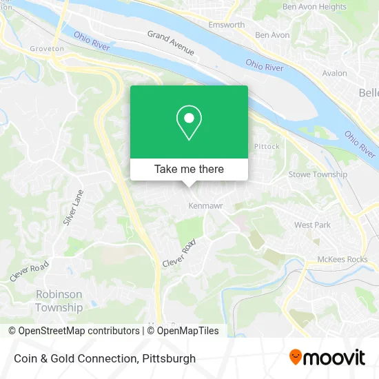 Coin & Gold Connection map