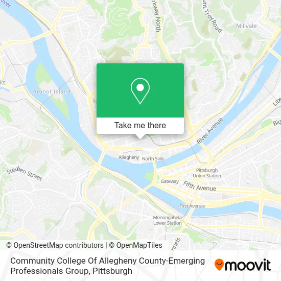 Community College Of Allegheny County-Emerging Professionals Group map
