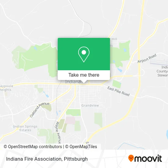 Indiana Fire Association map