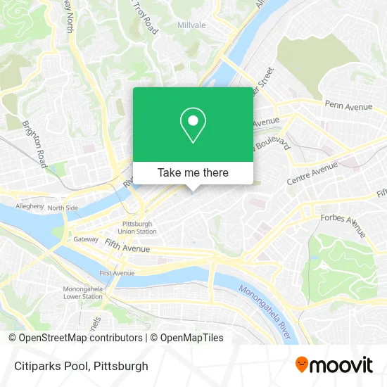 Citiparks Pool map