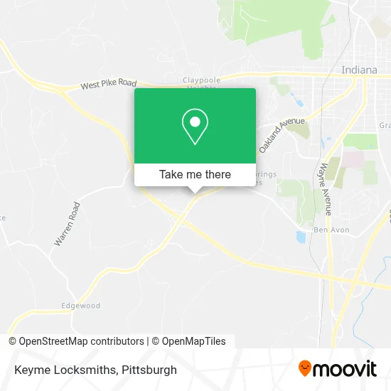 Keyme Locksmiths map