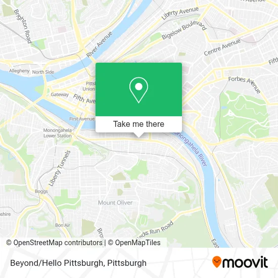 Beyond/Hello Pittsburgh map