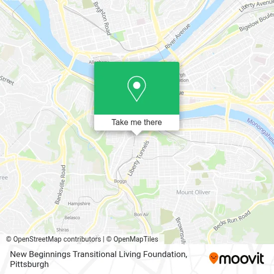 New Beginnings Transitional Living Foundation map
