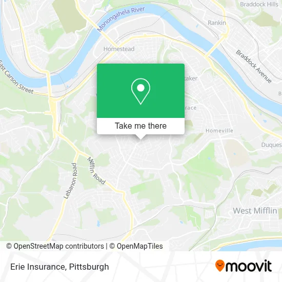Erie Insurance map