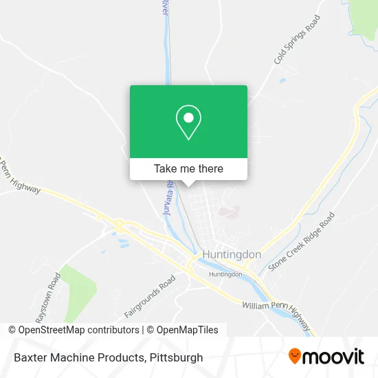 Baxter Machine Products map