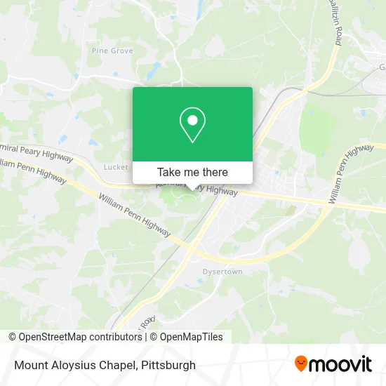 Mount Aloysius Chapel map