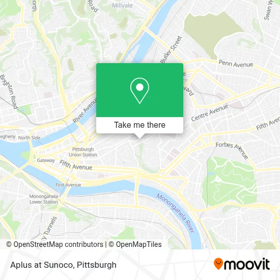 Aplus at Sunoco map