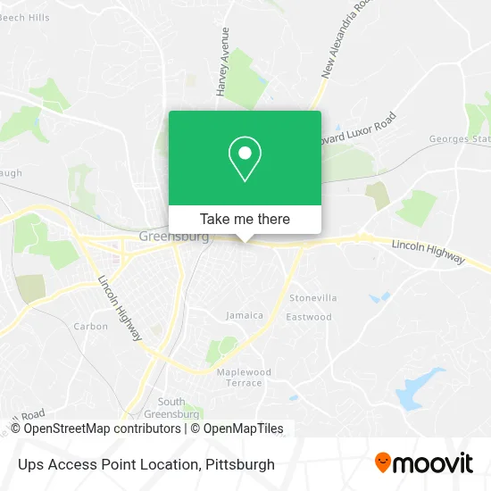 Ups Access Point Location map