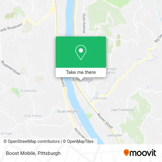 Boost Mobile map