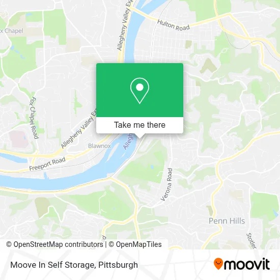 Moove In Self Storage map