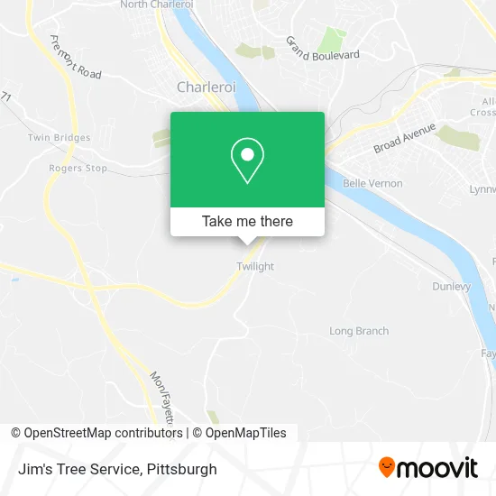 Jim's Tree Service map