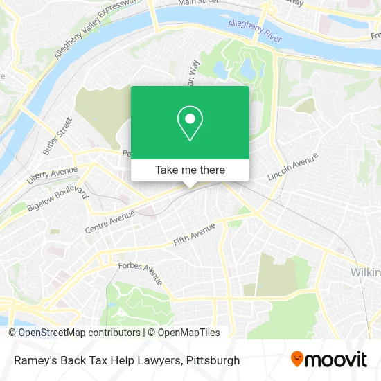 Ramey's Back Tax Help Lawyers map