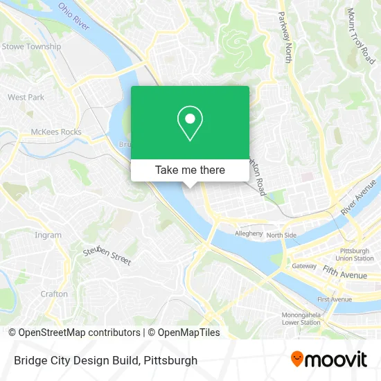 Bridge City Design Build map