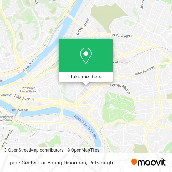 Upmc Center For Eating Disorders map