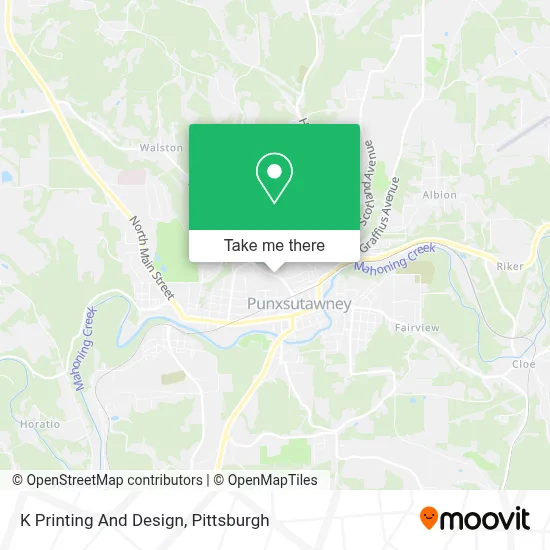 K Printing And Design map