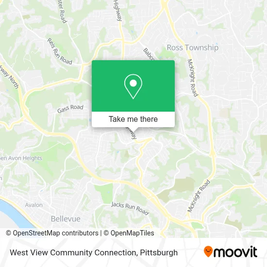West View Community Connection map