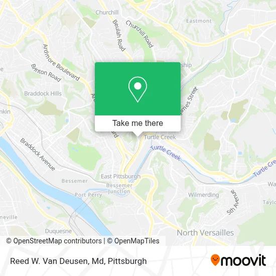 Reed W. Van Deusen, Md map