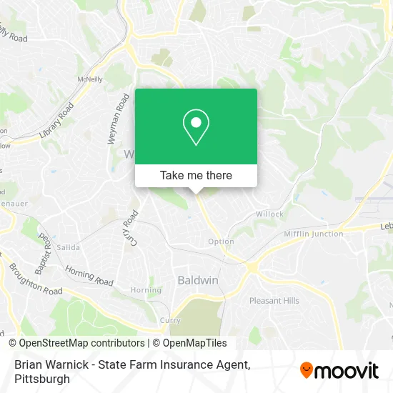 Brian Warnick - State Farm Insurance Agent map
