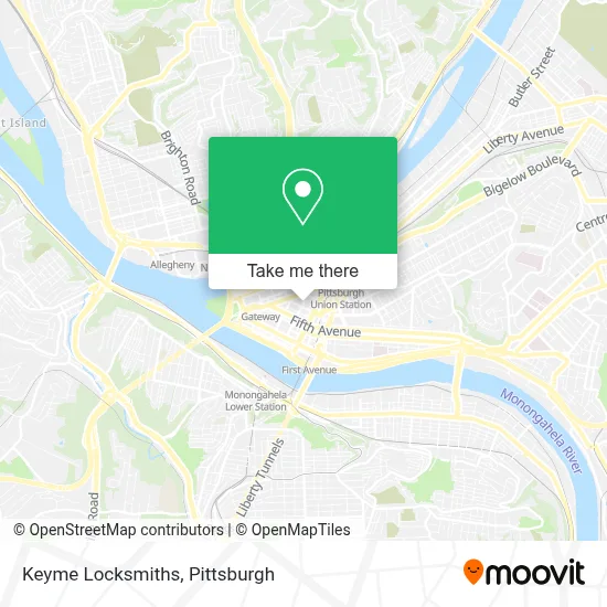 Keyme Locksmiths map