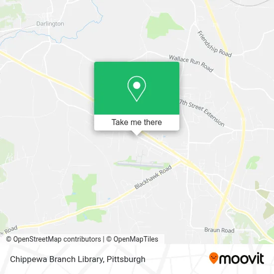Chippewa Branch Library map