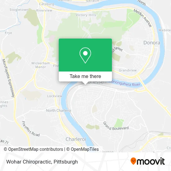 Wohar Chiropractic map