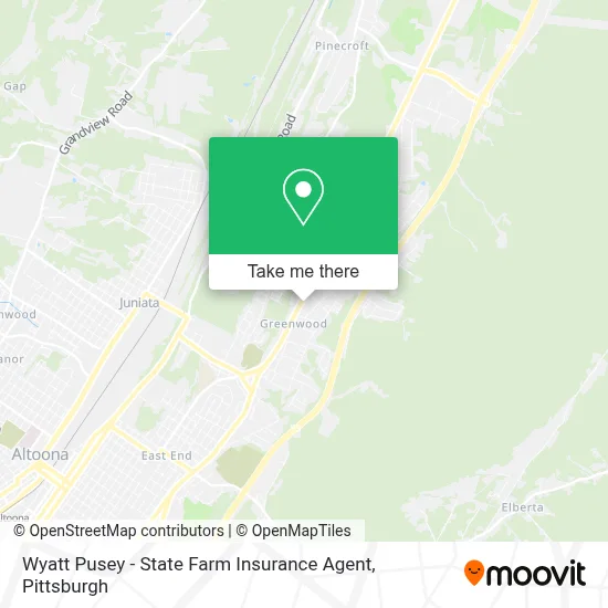 Wyatt Pusey - State Farm Insurance Agent map