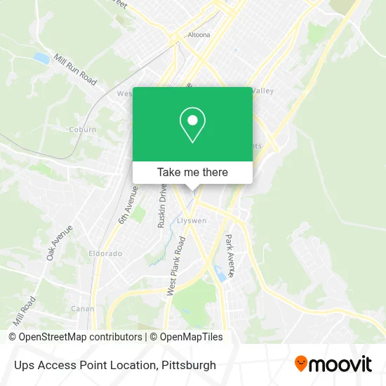 Ups Access Point Location map