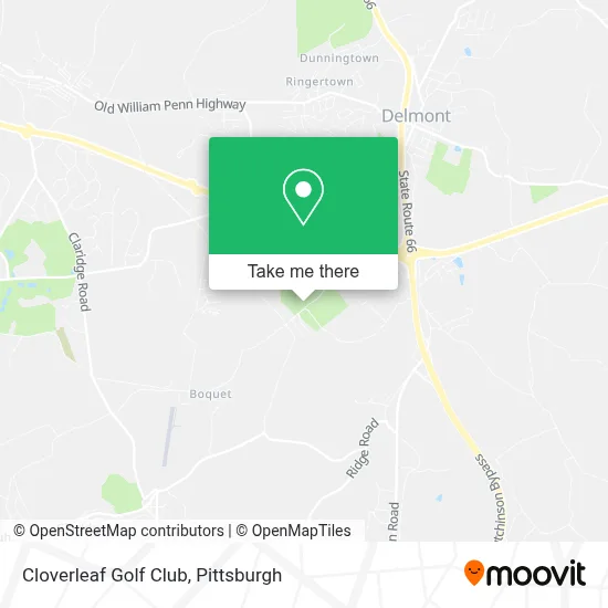 Cloverleaf Golf Club map
