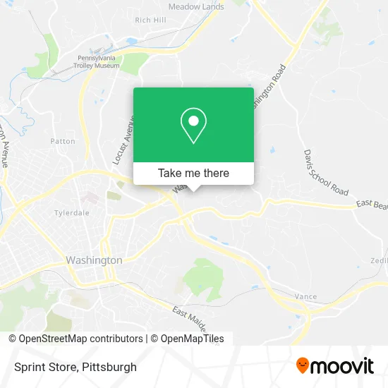 Sprint Store map