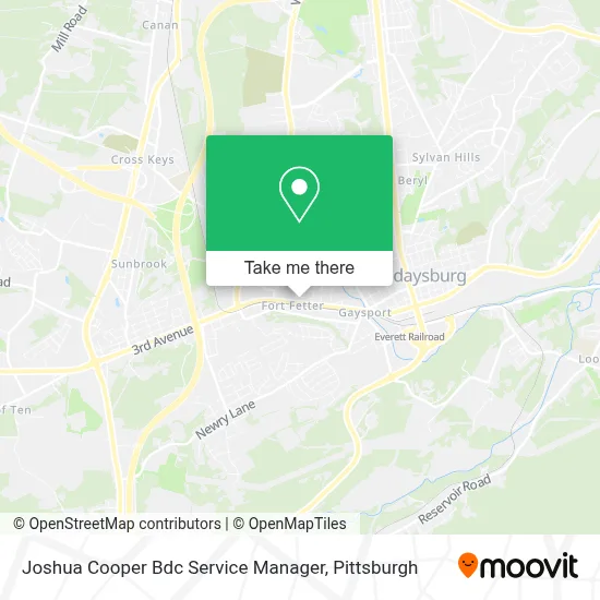 Joshua Cooper Bdc Service Manager map