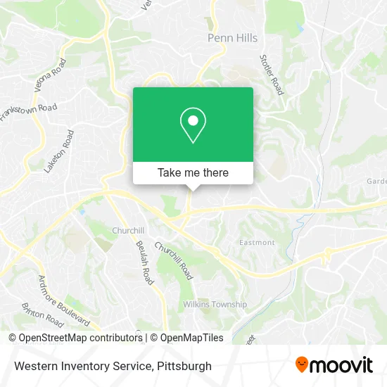 Western Inventory Service map