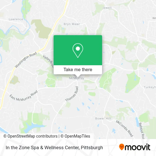 In the Zone Spa & Wellness Center map