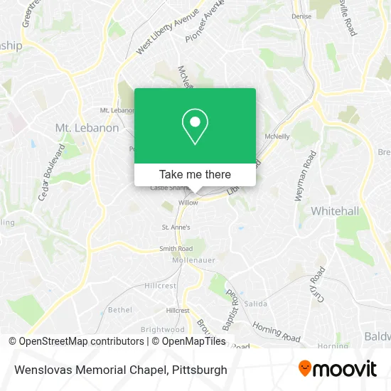 Wenslovas Memorial Chapel map